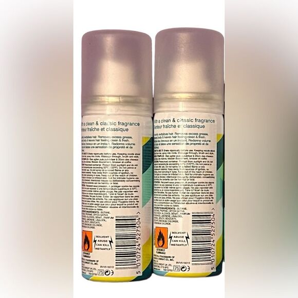 BATISTE DRY SHAMPOO ORIGINAL TRAVEL Size 1.6 oz/30g Set of 2 New with Lids - Picture 5 of 5